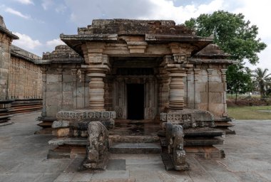 Halebidu 'da Jain hoysala kompleksi. Karnataka. Hindistan.