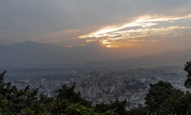Katmandu 'daki Swayambhunath Budist Tapınağı. Nepal.