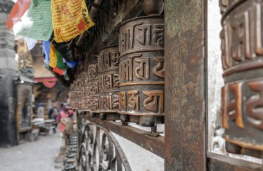 Katmandu 'daki Swayambhunath Budist Tapınağı. Nepal.