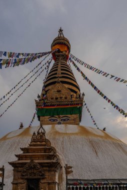 Katmandu 'daki Swayambhunath Budist Tapınağı. Nepal.