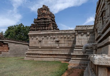 Hindu tapınağı Sri Chandrashekhara Gudi, Hampi 'de. Hindistan.