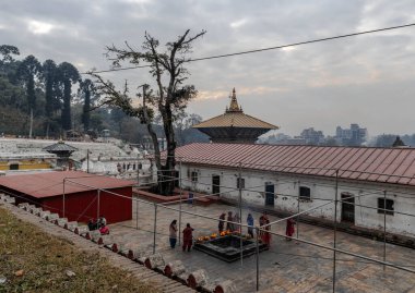 Katmandu, Nepal 'deki Hindu tapınağı kompleksi Pashupatinath.