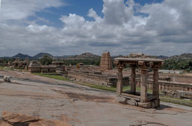 Hemakuta Hill Tapınağı Kompleksi, Hampi. Hindistan.