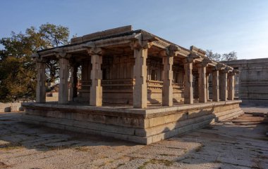 Hampi Shray Varahasuomi Gadi, Hampi 'de. Hindistan.