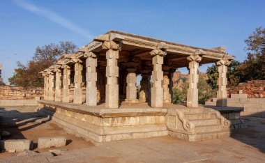 Hampi Shray Varahasuomi Gadi, Hampi 'de. Hindistan.