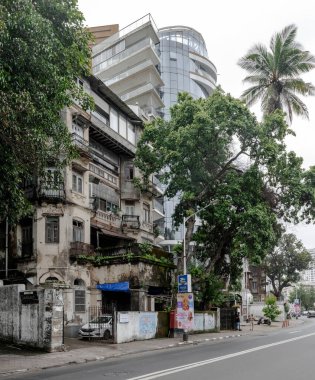 Modern Mumbai 'nin şehir manzaraları. Hindistan.