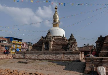 Budist manastır kompleksi Chilancho Kirtipur. Nepal.