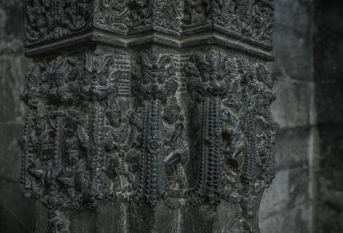 Kashivisweshvara Tapınağı ya da Kashi Vishwanatha Tapınağı Lakkundi, Karnataka, Hindistan.