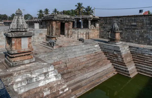 Belur 'daki tapınak kompleksi. Karnataka. Hindistan.