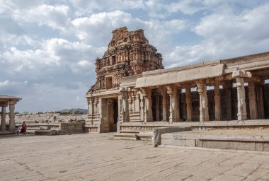 Hampi Mimari Marvel 'deki Vittala Tapınağı. Karnataka. Hindistan.