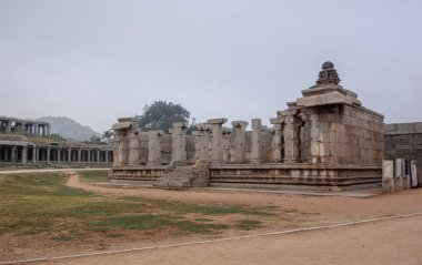 Hampi Mimari Marvel 'deki Vittala Tapınağı. Karnataka. Hindistan.