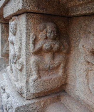 Hazara Rama Tapınağı, Hampi: Taşa kazınmış tarih. Hindistan.