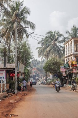 Calangute, Goa 'nın kuzeyinde pitoresk bir kasabadır. Hindistan.