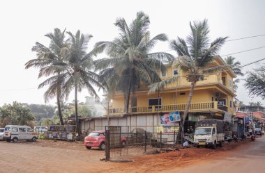 Calangute, Goa 'nın kuzeyinde pitoresk bir kasabadır. Hindistan.