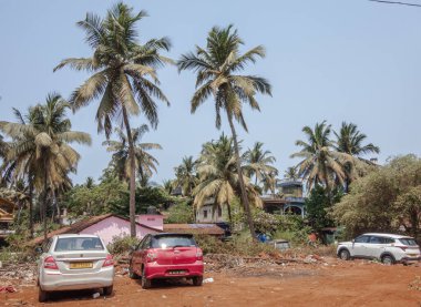 Calangute, Goa 'nın kuzeyinde pitoresk bir kasabadır. Hindistan.