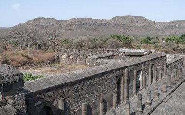 Devagiri - Deli Sultan 'ın zapt edilemez kalesi. Daulatabad. Maharashtra. Hindistan.