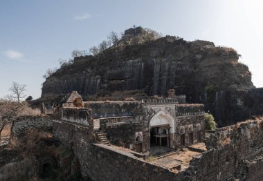Devagiri - Deli Sultan 'ın zapt edilemez kalesi. Daulatabad. Maharashtra. Hindistan.