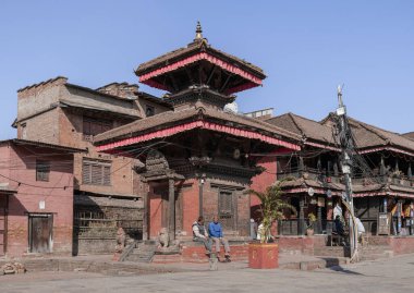 Bhaktapur eski bir Newar şehridir. Nepal.