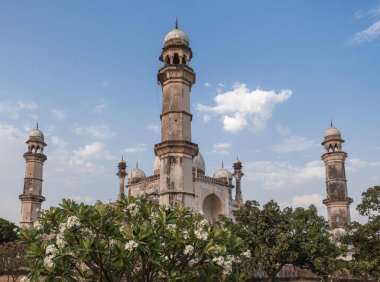 Bibi ka Maqbara, Aurangabad 'ın ebedi bir mimari anıtıdır. Hindistan.