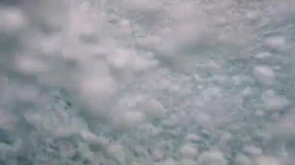 Närbild Vatten Luftbubblor Från Jacuzzi Spa Jet Poolen — Stockvideo