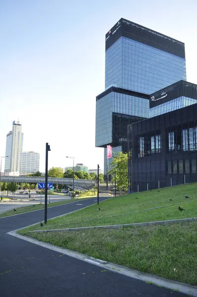 stock image KTW Tower in Katowice - A symbol of modern architecture in Upper Silesia, captured in July 2024, reflecting the dynamic growth of the city and its contemporary character, Poland