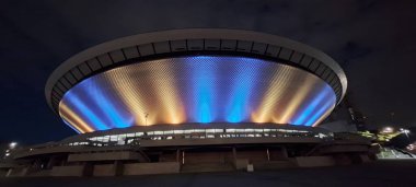  Katowice Poland Spodek Arena  at Night - Iconic Sports ComplexOctober 5, 2024 clipart