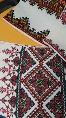 geleneksel Ukrayna nakış parçası
