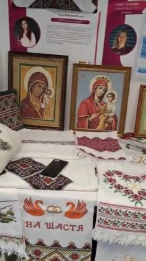 geleneksel Ukrayna nakış parçası