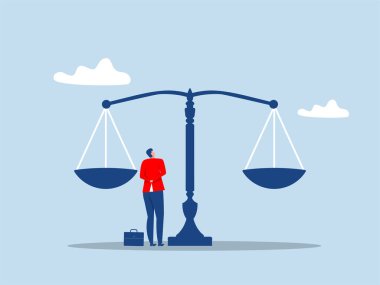  Prensipler ve iş ahlakı, iş ahlakı ve çalışma prensipleri. İş dünyasında dürüstlük, güven, sorumluluk. Kendine güvenen işadamı lideri etik teraziyi yükseltiyor..