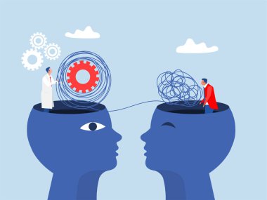  Psikoterapi ve psikoloji, depresyon tedavisi, psikolojik yardım ve zihinsel sağlık kavramına karşı depresif bozukluklara yardımcı olur.