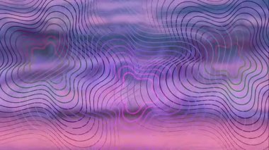 Karanlık modda hareket eden daireler içeren video ekran koruyucu. Video sunumları, sosyal ağlar, video düzenleme ve tanıtım videoları için Full HD olarak renkli arkaplan. görüntüler