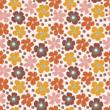 Geniş çaplı soyut çiçek izi. 