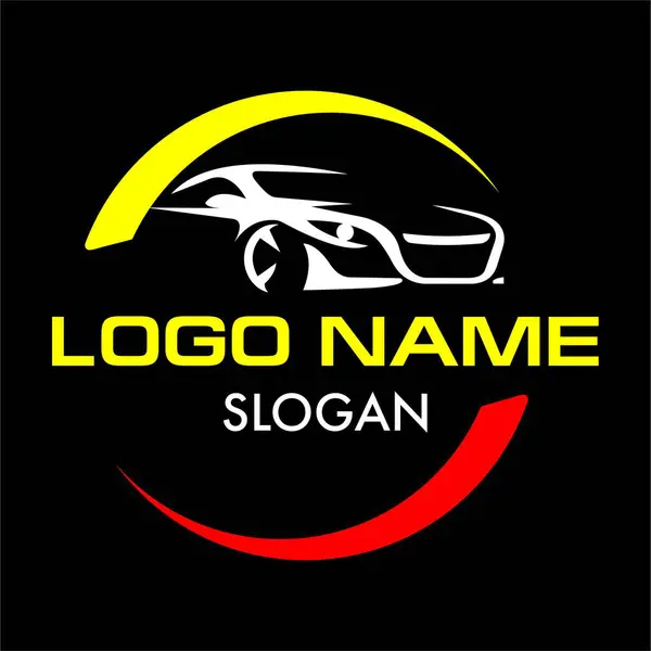 Araba logosu tasarımı, vektör resmi