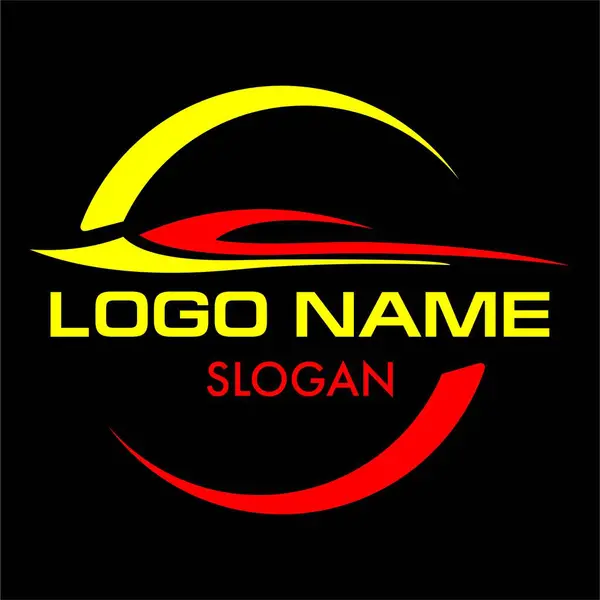 Araba logosu tasarımı, vektör resmi