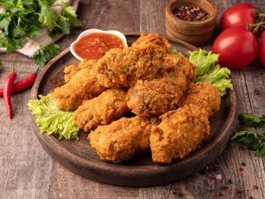 Tavuk kanadı, kızarmış tavuk.