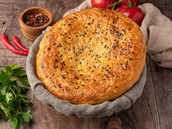 Özbek düz ekmek, ekmek, fırın