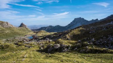 Time lapse with amazing view of the Durmitor mountains - the northern part of Montenegro.