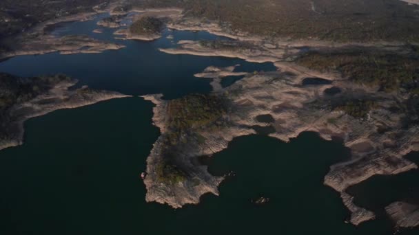 Aerial View Picturesque Salt Lake Slano Islands Niksic Montenegro — Wideo stockowe