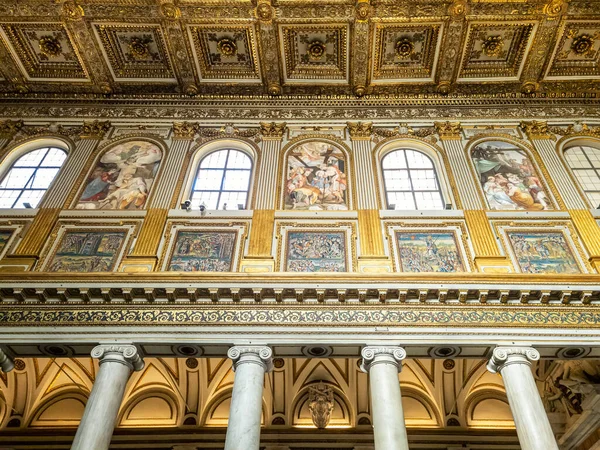 Interni Della Magnifica Basilica Santa Maria Maggiore Roma — Foto Stock