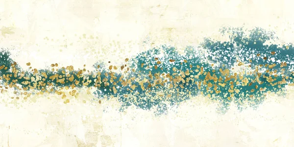 3d illustration drawing canvas wall poster. yellow, blue, gray, turquoise, and light background