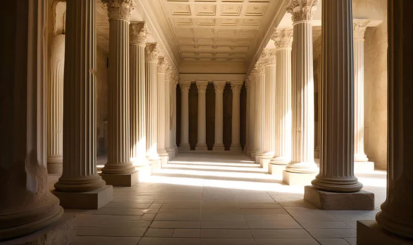 Colunas Papel Parede Interior Palácio Velho Mármore Branco Dourado — Fotografia de Stock