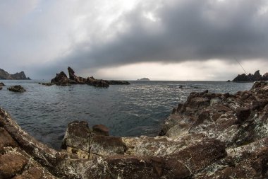 Sahilin manzarası, Quy Nhon Şehri, Binh Dinh bölgesi. VIetnam.