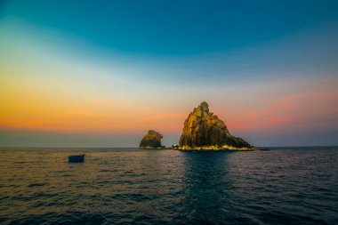 Sahilin manzarası, Quy Nhon Şehri, Binh Dinh bölgesi. VIetnam.