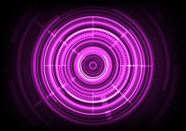 紫色の球のハイテク背景 — ストックベクタ