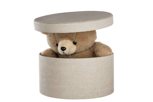 Іграшковий Ведмідь Ізольованому Білому Фоні — стокове фото