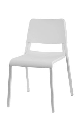 White chair isolated on white background clipart