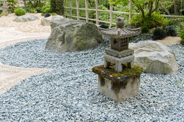 Sten Tempel Zen Trädgård Högkvalitativt Foto Royaltyfria Stockfoton
