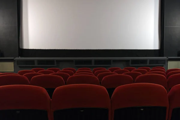 Kinosaal Mit Roten Stühlen Hochwertiges Foto — Stockfoto