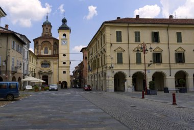 Cocconato, İtalya - 4 Haziran 2023: Square. Yüksek kalite fotoğraf