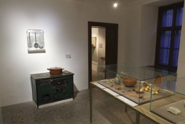 Vaduz, Liecthenstein - 3 jan 2023: interior of the ethnographic museum. High quality photo clipart